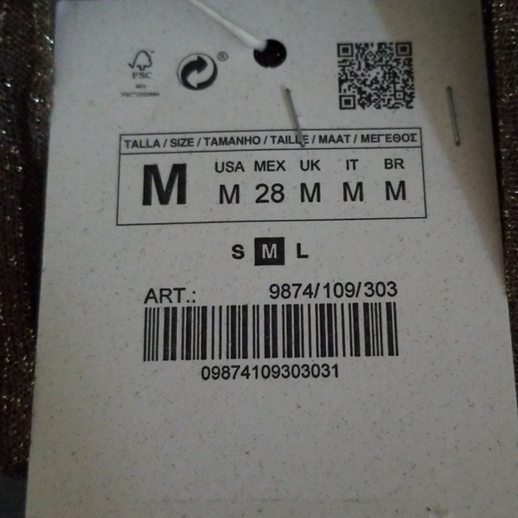 ⬇️⬇️Zara Maternity Mood Metallic Dress (NOT LINED) - Picture 6 of 7